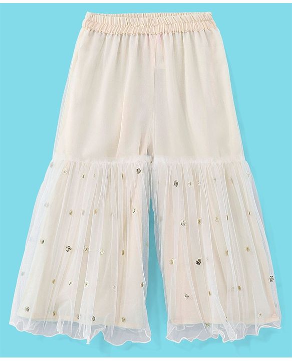 Babyhug Sleeveless Sequenced Embroidered Kurti with Sharara and Dupatta Set - Pink