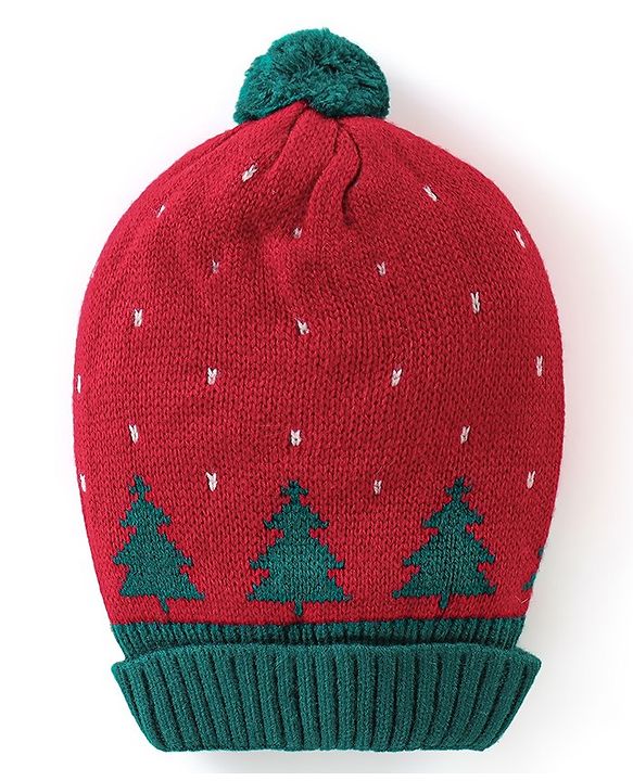 Babyhug Woollen Cap Tree Design - Multicolour