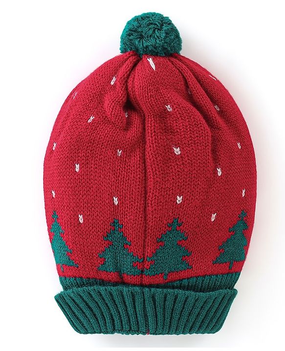 Babyhug Woollen Cap Tree Design - Multicolour