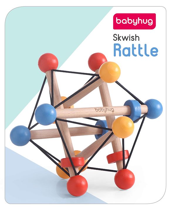 Babyhug Skwish Rattle- Multi colour