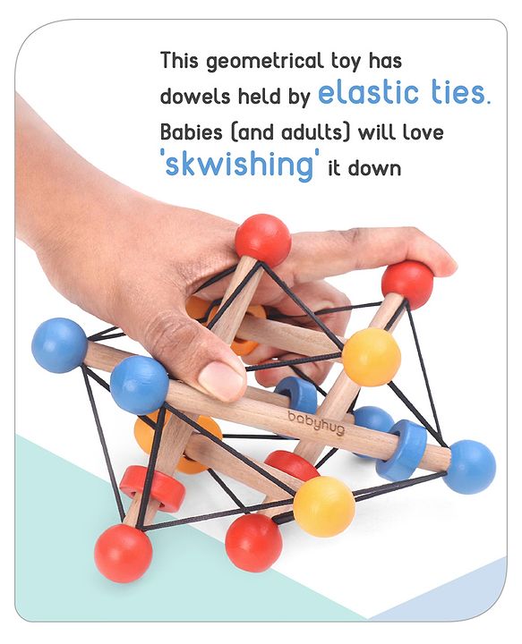 Babyhug Skwish Rattle- Multi colour