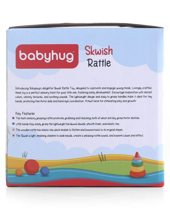 Babyhug Skwish Rattle- Multi colour