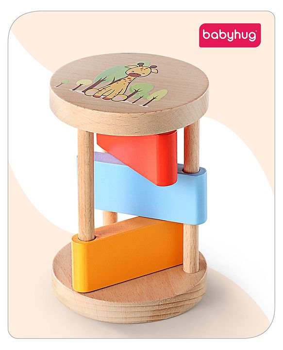Babyhug Clacker Rolling Rattle- Multicolor