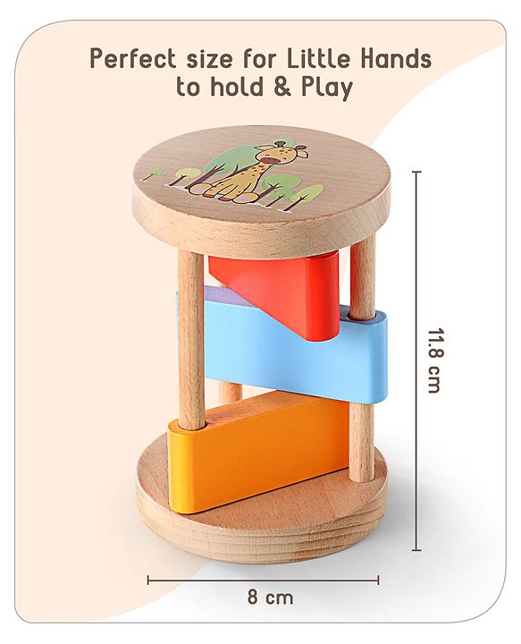 Babyhug Clacker Rolling Rattle- Multicolor