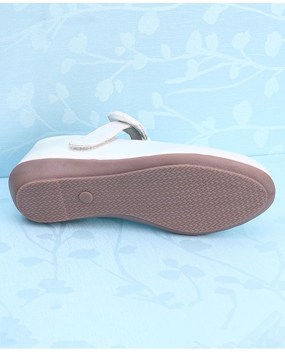 Pine Kids Ballerina with Bow Applique & Velcro Closure - Pink