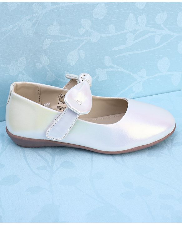 Pine Kids Ballerina with Bow Applique & Velcro Closure - Pink