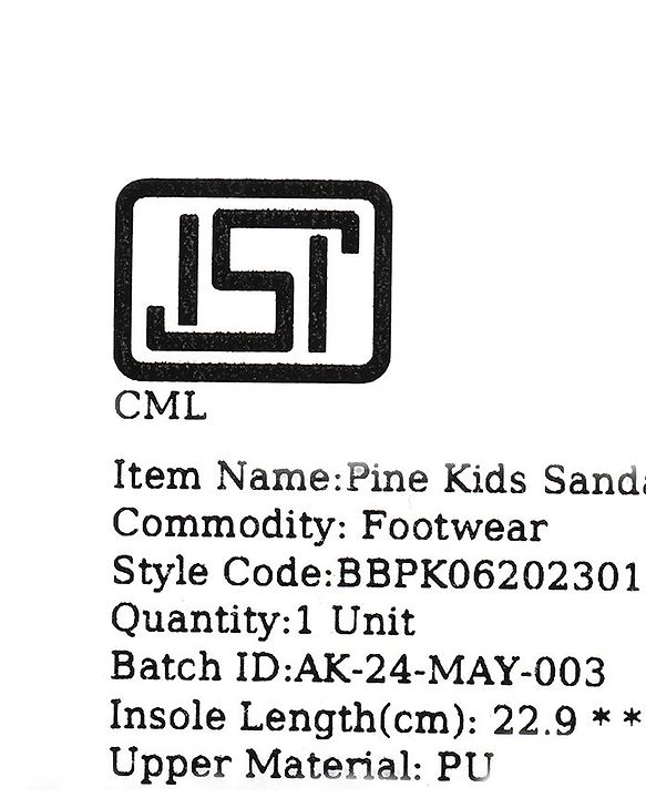 Pine Kids Zipper Closure Studded Sandals - Black