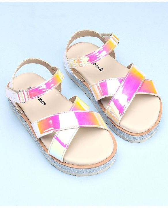 Pine Kids Velcro Closure Sandals - Pink