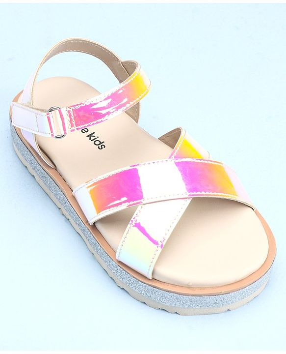 Pine Kids Velcro Closure Sandals - Pink