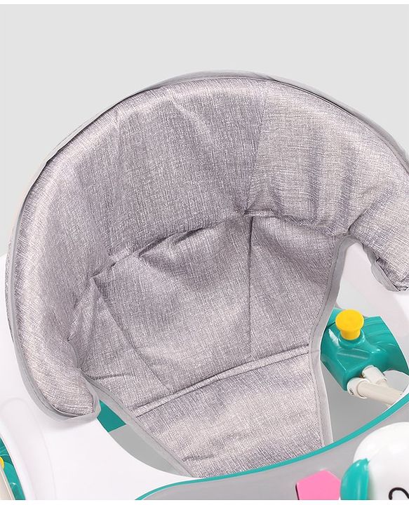Babyhug Puppy 2 in 1 Walker Cum Rocker with 3 Adjustable Height & Musical Play Tray With Light - Blue