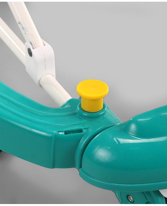 Babyhug Puppy 2 in 1 Walker Cum Rocker with 3 Adjustable Height & Musical Play Tray With Light - Blue