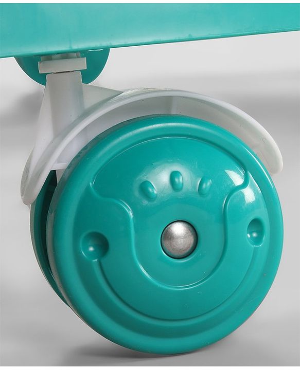 Babyhug Puppy 2 in 1 Walker Cum Rocker with 3 Adjustable Height & Musical Play Tray With Light - Blue