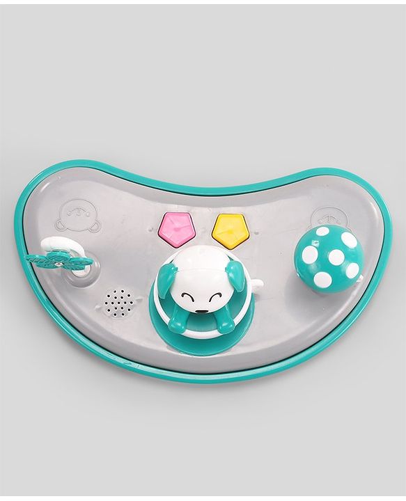 Babyhug Puppy 2 in 1 Walker Cum Rocker with 3 Adjustable Height & Musical Play Tray With Light - Blue