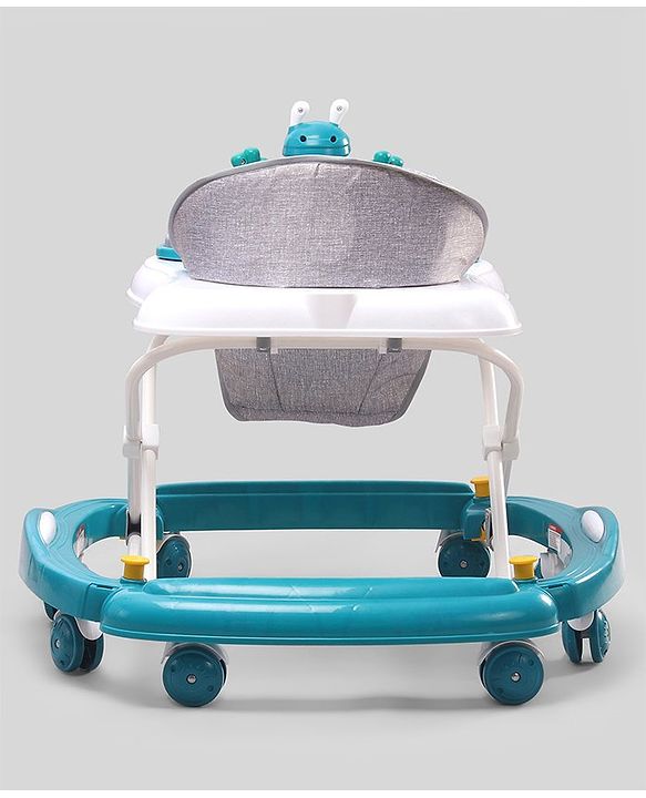 Babyhug Bunny 2 In 1 Walker Cum Rocker With 3 Adjustable Height & Musical Play Tray With Lights-Blue