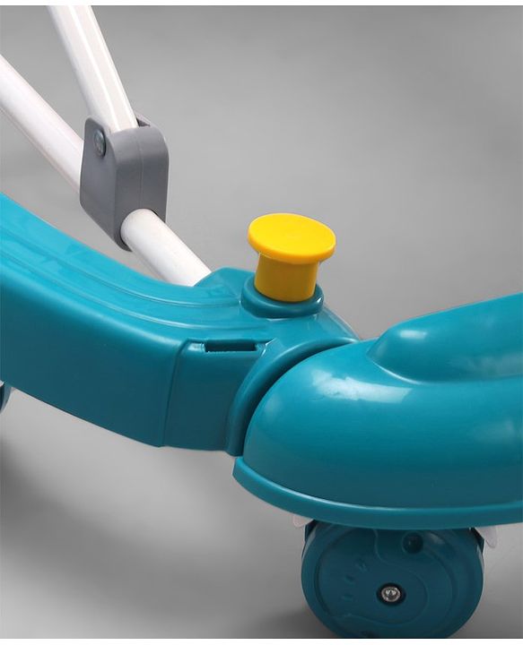 Babyhug Bunny 2 In 1 Walker Cum Rocker With 3 Adjustable Height & Musical Play Tray With Lights-Blue