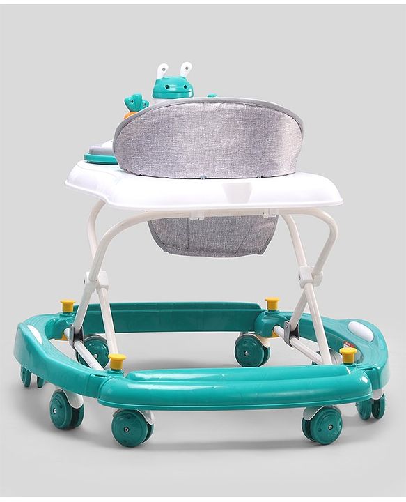 Babyhug Bunny 2 In 1 Walker Cum Rocker With 3 Adjustable Height & Musical Play Tray With Lights-Blue