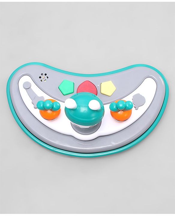 Babyhug Bunny 2 In 1 Walker Cum Rocker With 3 Adjustable Height & Musical Play Tray With Lights-Blue