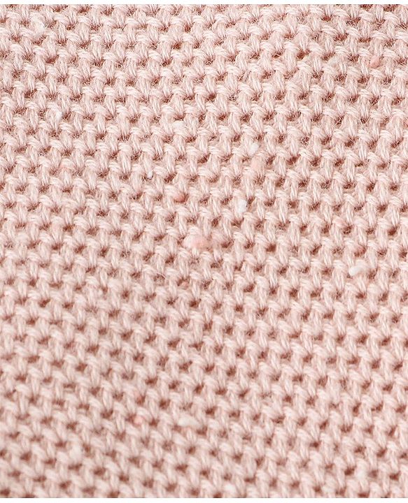 Babyhug 100% Cotton Knit Full Sleeves Front Open Sweaters - Peach