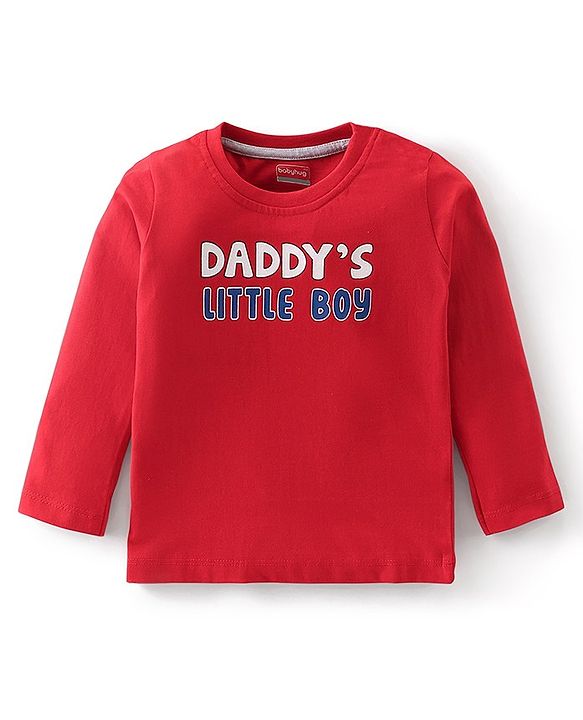 Babyhug Cotton Knit Full Sleeves Striped & Text Graphics T-Shirts Pack of 3 - Multicolour