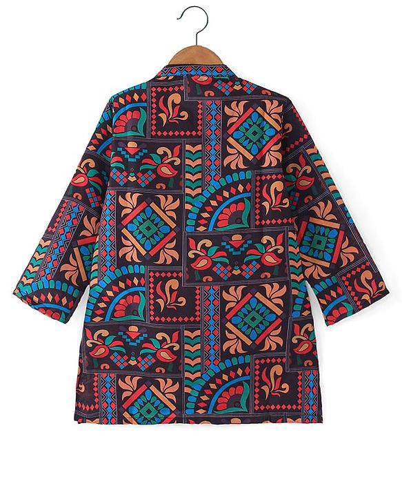 Babyhug Cotton Woven Full Sleeves Kurta Pyjama Set - Multicolor