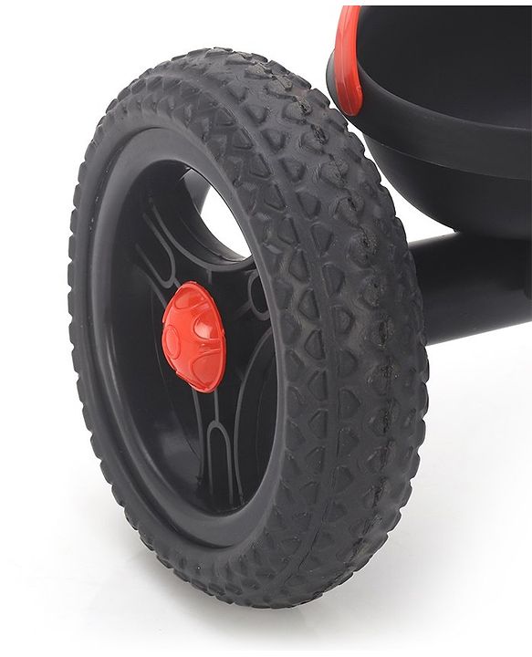 Babyhug Plug & Play Apache Tricycle with Parental Handle and Printed Canopy Military Theme - Green