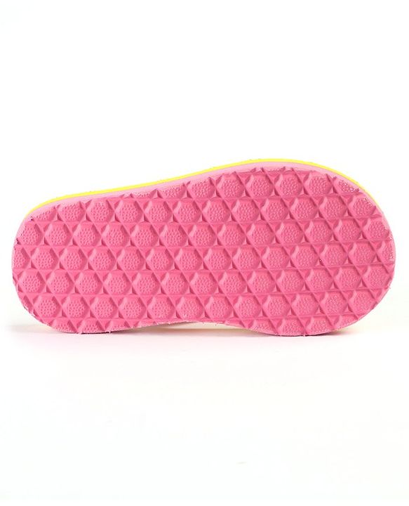 Cute Walk by Babyhug Slip On Flip Flops Stars Print- Yellow