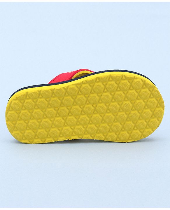 Cute Walk by Babyhug Slip On Flip Flops Boat Print - Red & Blue