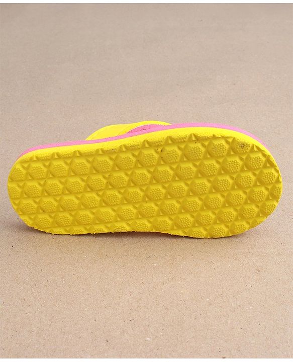 Cute Walk by Babyhug Slip On Flip Flops Stripes & Bee Print-  Pink