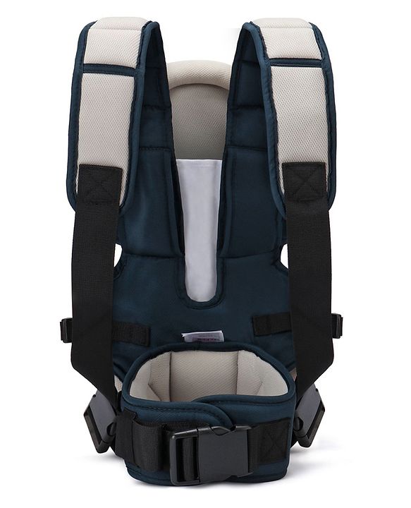 Babyhug  First Blossom 3-in-1 Baby Carrier: Ergonomic with breathable mesh, Padded straps, Cushioned leg openings, and versatile carrying positions for ultimate baby comfort and Parent convenience-Blue