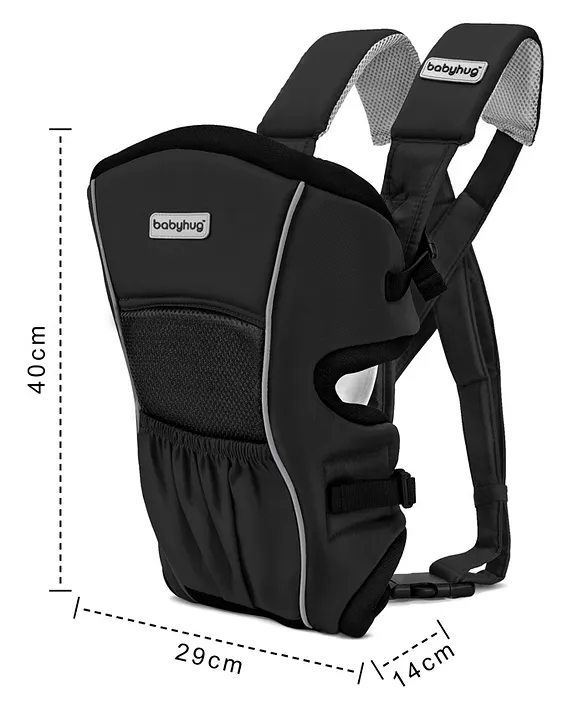 Babyhug Embrace 2 in 1 Ergonomic Baby Carrier with Detachable Bib Lightweight Compact Breathable For newborns and toddlers Offering front and inward carrying positions with padded straps for ultimate ...