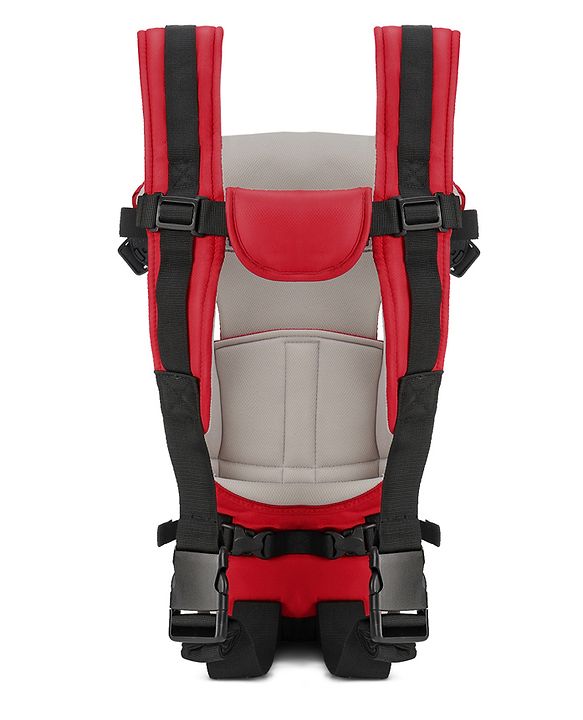 Babyhug Joy Bundle 4-in-1 Premium Baby Carrier : Lightweight, Breathable, Ergonomic design, 4 carrying positions, Head and neck support, Storage pocket, and Adjustable straps for babies up to 12 kg-Red