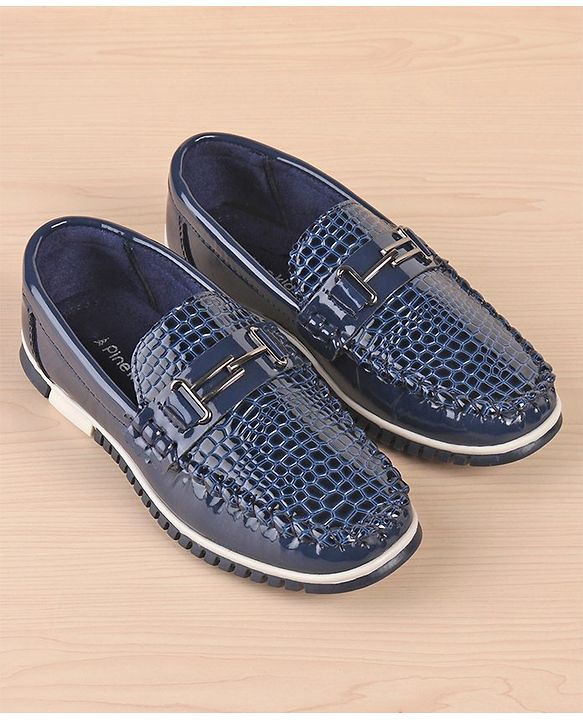 Pine Kds Slip On Style Formal Shoes - Blue
