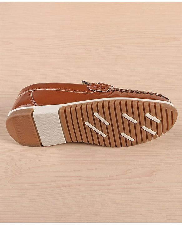 Pine Kids Slip On Style Formal Shoes - Brown