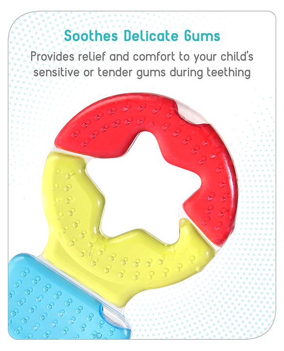 Babyhug Balloon Shaped Water Filled Teether - Multicolour