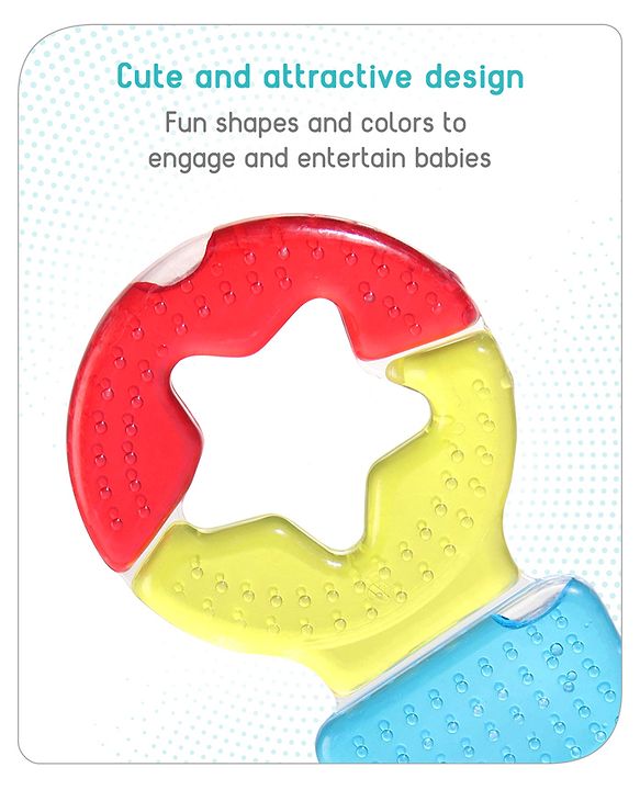 Babyhug Balloon Shaped Water Filled Teether - Multicolour