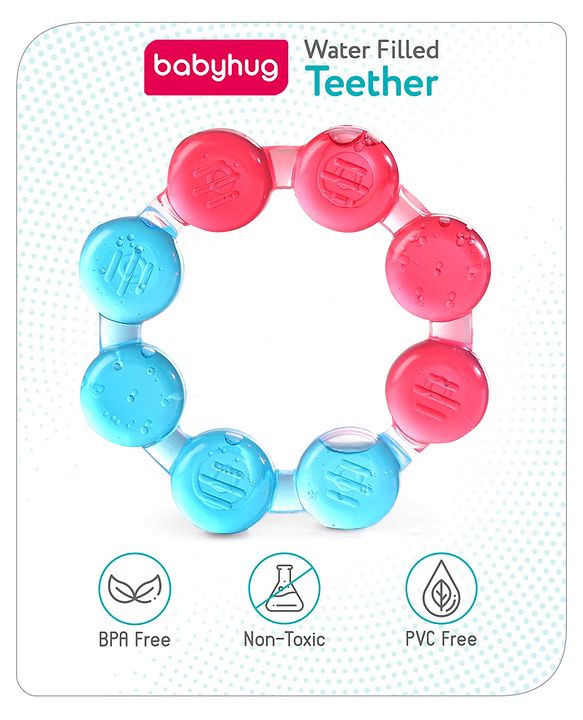 Babyhug Balloon Shaped Water Filled Teether - Multicolour| BPA Free Teething Toy| Soothing Gums| 100% Food Grade | Easy to Clean| Easy to Grasp| PVC Free