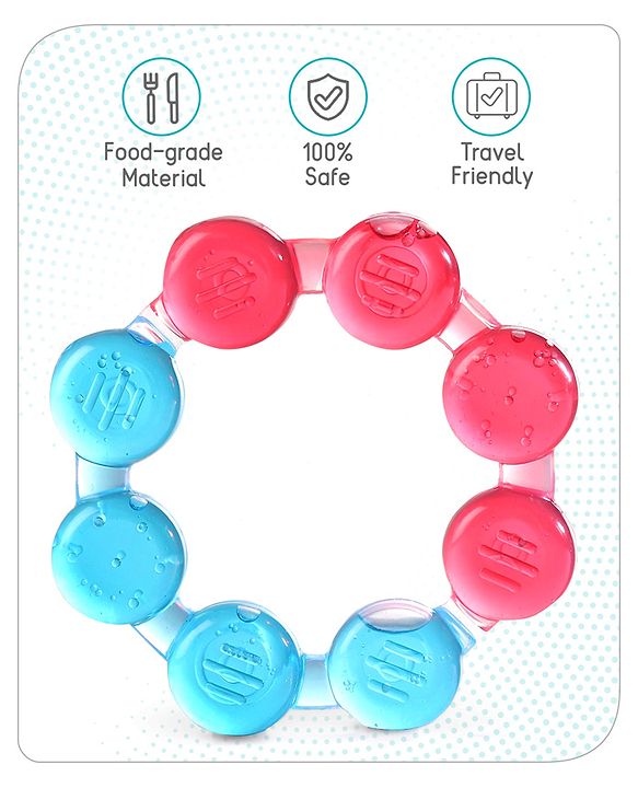 Babyhug Balloon Shaped Water Filled Teether - Multicolour| BPA Free Teething Toy| Soothing Gums| 100% Food Grade | Easy to Clean| Easy to Grasp| PVC Free