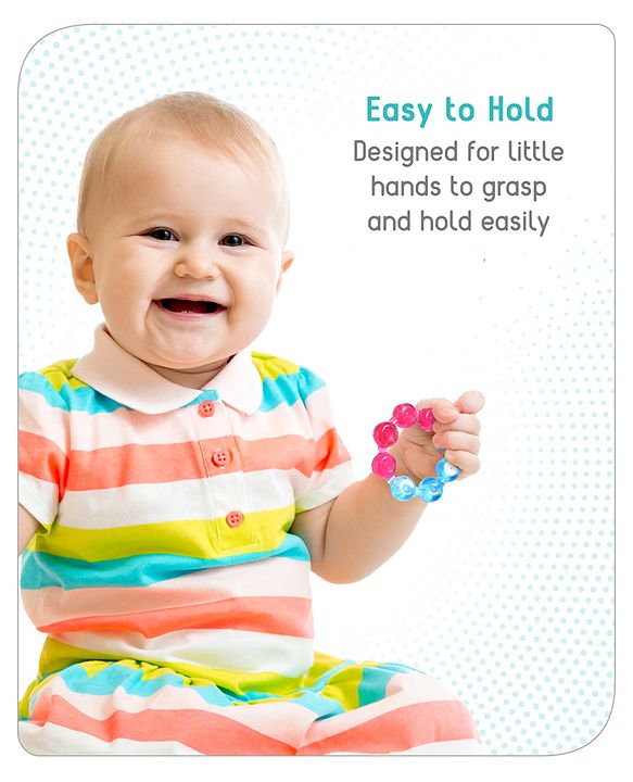Babyhug Balloon Shaped Water Filled Teether - Multicolour| BPA Free Teething Toy| Soothing Gums| 100% Food Grade | Easy to Clean| Easy to Grasp| PVC Free
