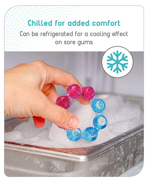 Babyhug Balloon Shaped Water Filled Teether - Multicolour| BPA Free Teething Toy| Soothing Gums| 100% Food Grade | Easy to Clean| Easy to Grasp| PVC Free