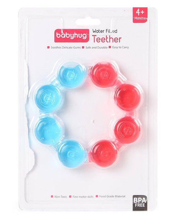 Babyhug Balloon Shaped Water Filled Teether - Multicolour| BPA Free Teething Toy| Soothing Gums| 100% Food Grade | Easy to Clean| Easy to Grasp| PVC Free