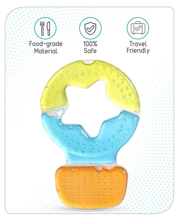 Babyhug Balloon Shaped Water Filled Teether - Multicolor| BPA Free Teething Toy| Soothing Gums| 100% Food Grade | Easy to Clean| Easy to Grasp
