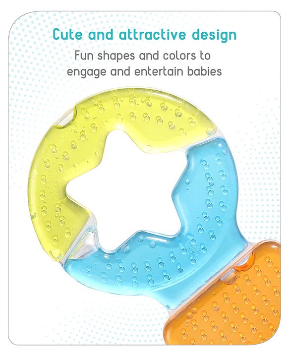 Babyhug Balloon Shaped Water Filled Teether - Multicolor| BPA Free Teething Toy| Soothing Gums| 100% Food Grade | Easy to Clean| Easy to Grasp