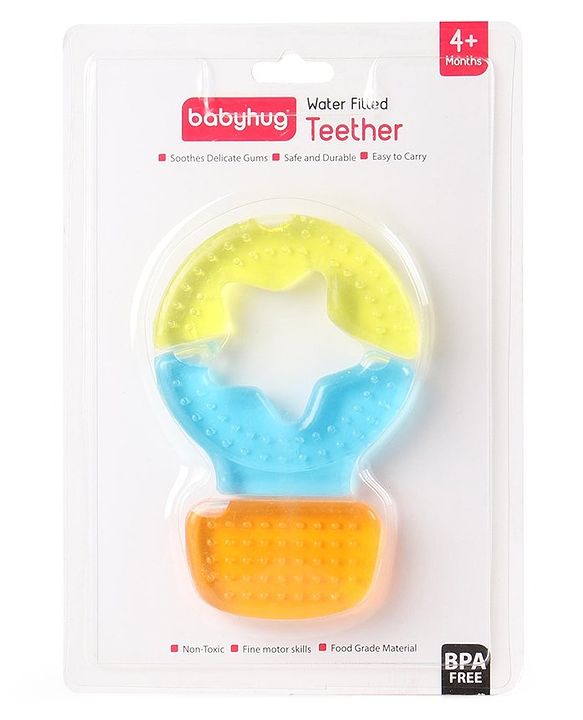 Babyhug Balloon Shaped Water Filled Teether - Multicolor| BPA Free Teething Toy| Soothing Gums| 100% Food Grade | Easy to Clean| Easy to Grasp