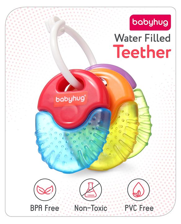 Babyhug Balloon Shaped Water Filled Teether - Multicolor| BPA Free Teething Toy| Soothing Gums| 100% Food Grade | Easy to Clean| Easy to Grasp