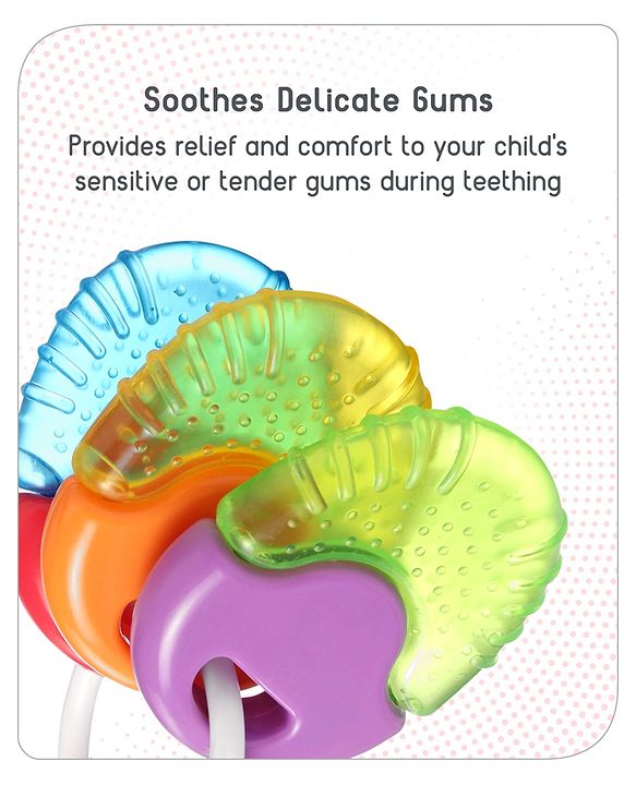 Babyhug Balloon Shaped Water Filled Teether - Multicolor| BPA Free Teething Toy| Soothing Gums| 100% Food Grade | Easy to Clean| Easy to Grasp