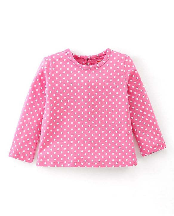 Babyhug Cotton Knit Full Sleeves Fawn & Floral Print T-Shirts Pack of 3 - Pink Purple & Yellow