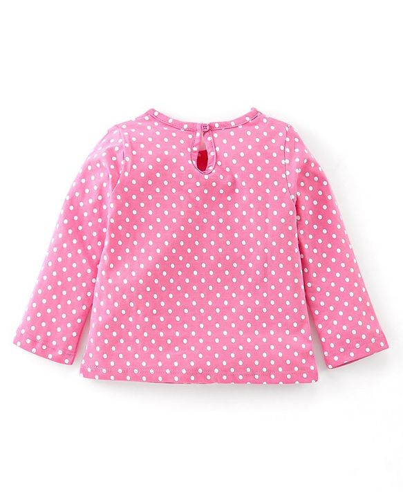 Babyhug Cotton Knit Full Sleeves Fawn & Floral Print T-Shirts Pack of 3 - Pink Purple & Yellow