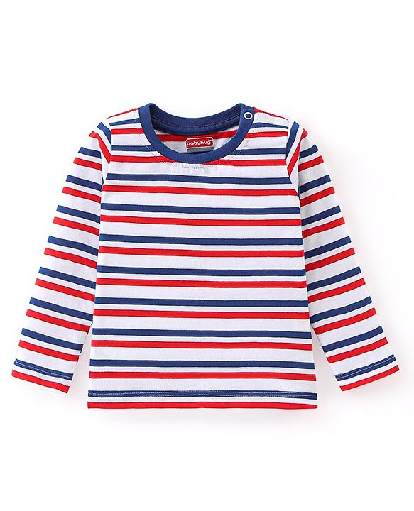 Babyhug 100% Cotton Knit Full Sleeves T-Shirt with Car Graphics Pack Of 5 - Multicolour