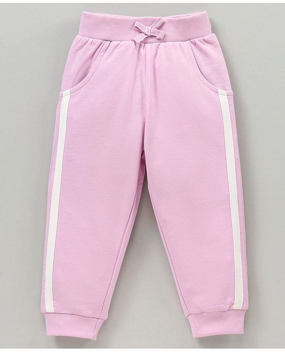 Babyhug 100% Cotton Terry Knit Full Sleeves Top and Lounge Pant Set Be Unique Print - Orange & Lilac