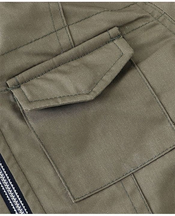 Babyhug Full Sleeves Solid Colored Hooded Bomber Jacket with Pockets - Olive